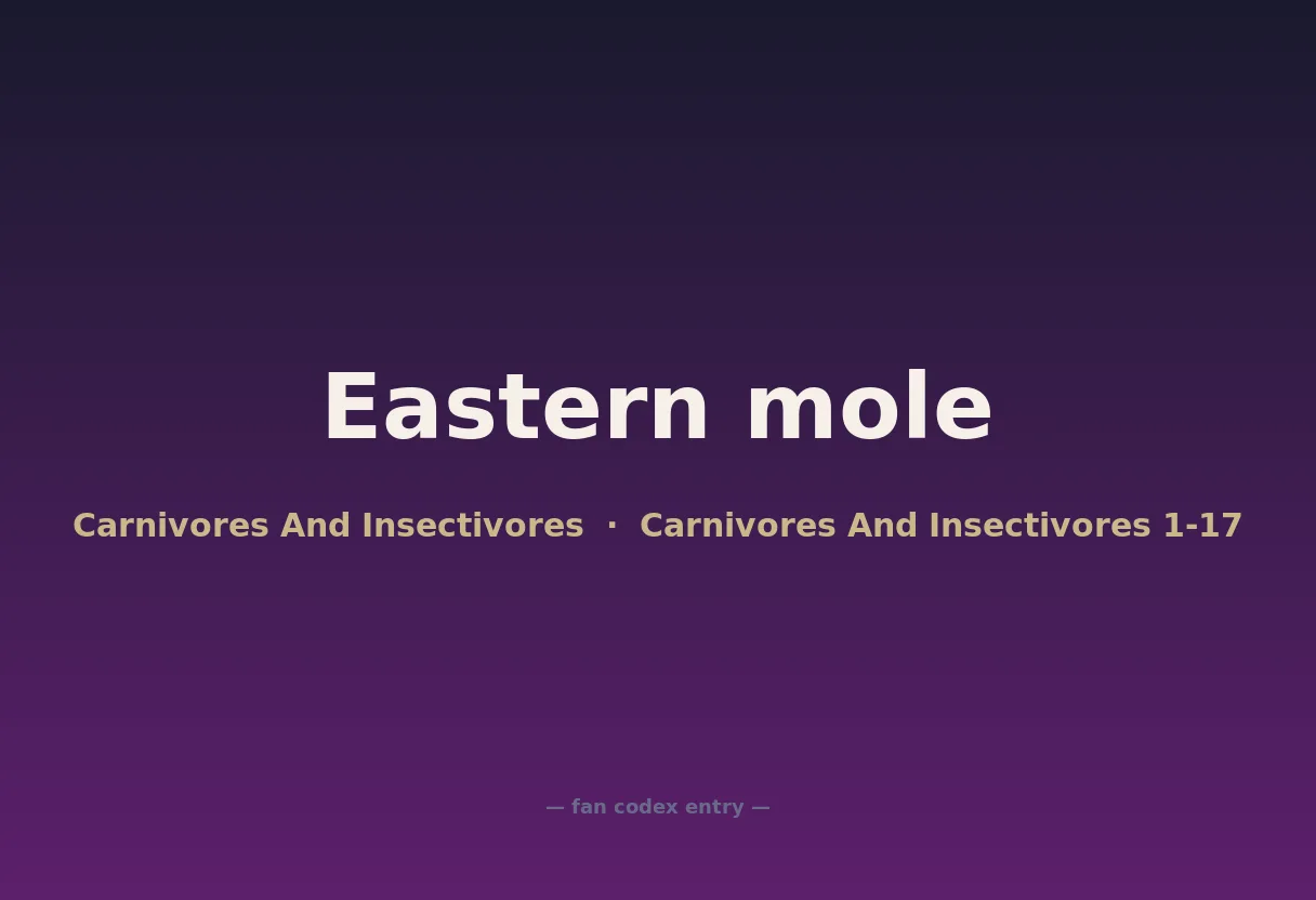 Eastern mole