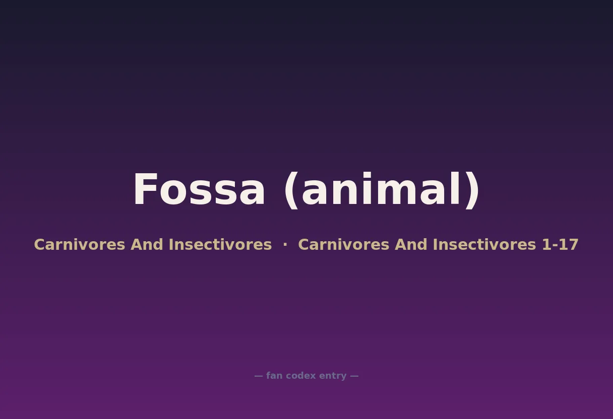 Fossa (animal)