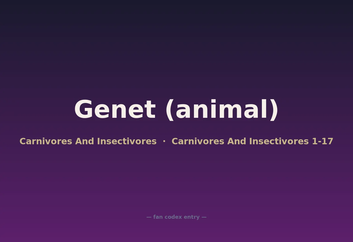 Genet (animal)